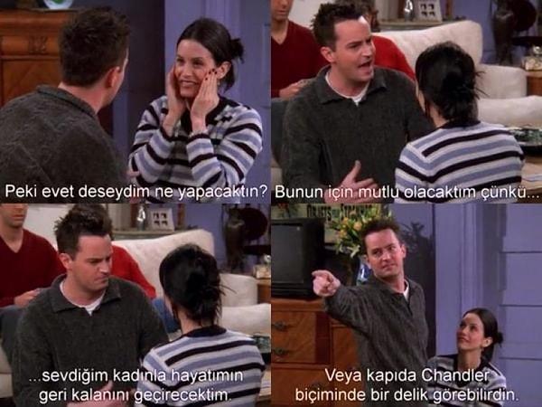 2. Chandler'ın her zamanki halleri...