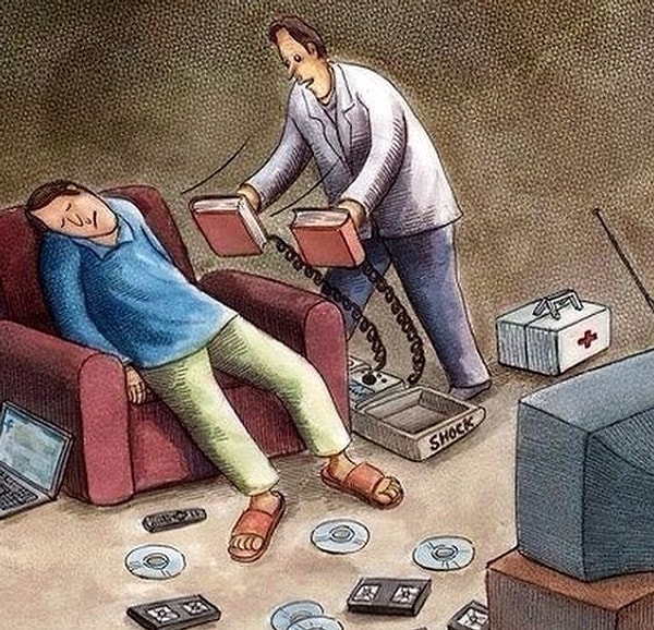 1. От серых будней вас спасет только книга.