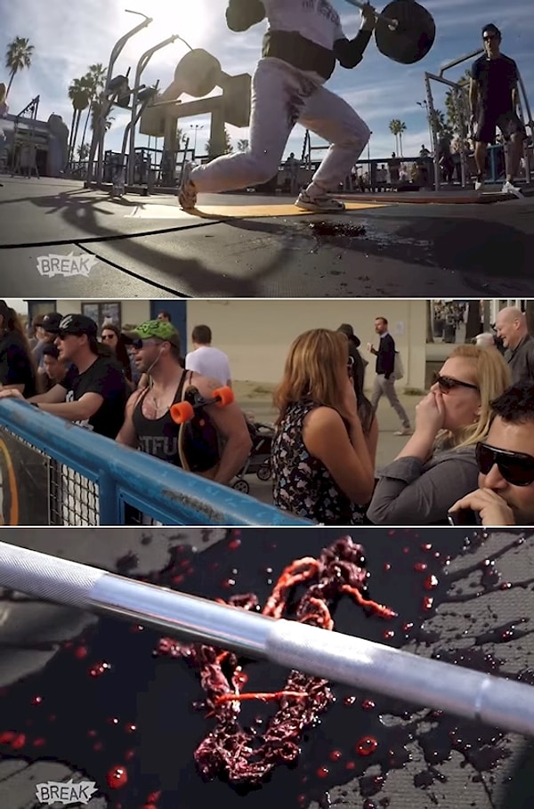 6. Пранк с выпавшими кишками