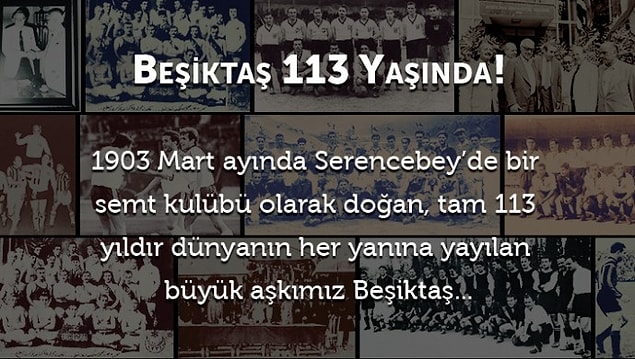 Beşiktaş 113 yaşında