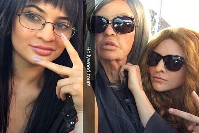 Bu fotoğraftakiler, magazin dünyasının en ünlü ailesinin üç üyesi.