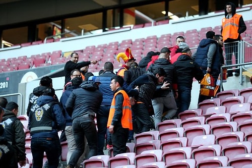 Maçın ileri bir tarihe ertelenmesinden sonra TT Arena'da oluşan görüntüler