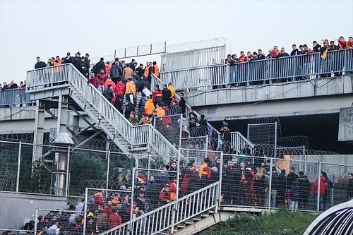 Taraftarlar stadı terk ederek evlerine döndü