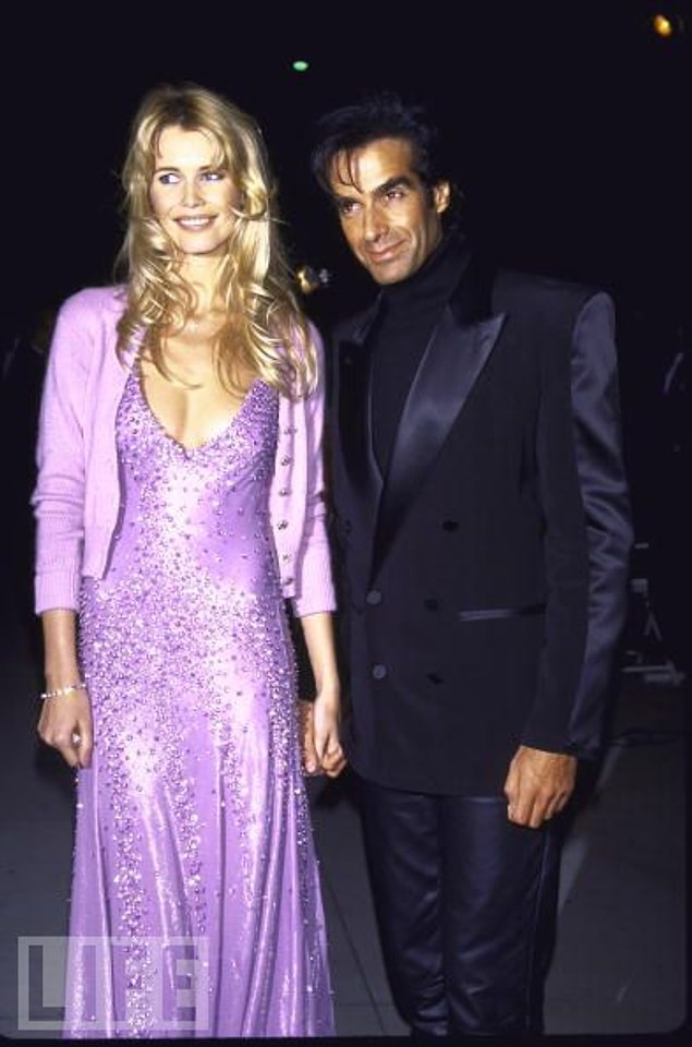 7. David Copperfield ve Claudia Schiffer, 1995