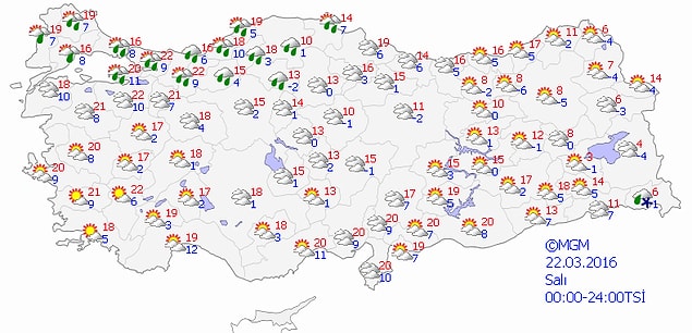 ÖNÜMÜZDEKİ 4 GÜN TÜRKİYE GENELİNDE HAVA