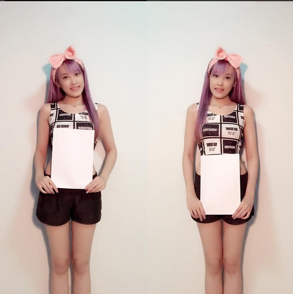 Тысячи девушек выкладывают свои снимки, приложив бумагу A4 к области живота или поясницы.