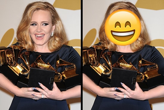 Неоспоримое доказательство того, что смайлики рисовали с Адель