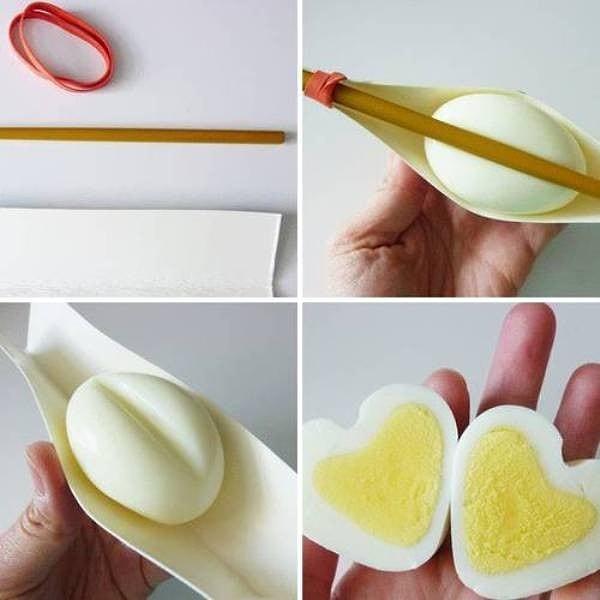3. Bu yöntemle kolaylıkla kalp yumurta yapabilirsiniz.