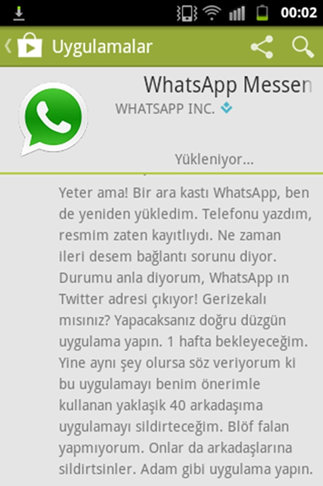 13. Whatsapp protestosu