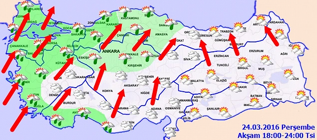 Meteoroloji'den Kuvvetli Yağış, Fırtına ve Toz Taşınımı Uyarısı