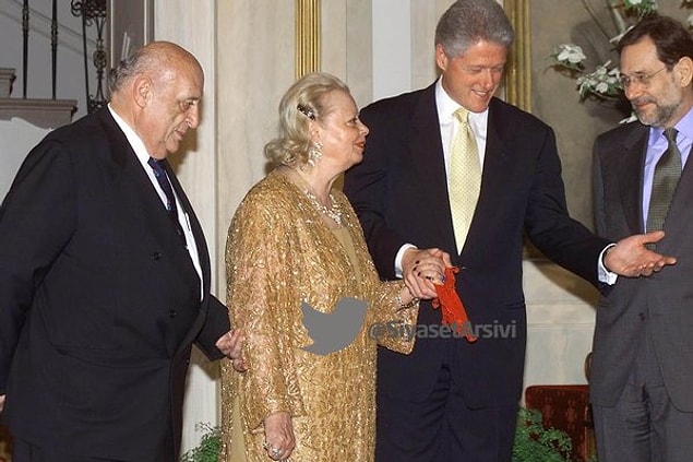 5. Cumhurbaşkanı Demirel ve eşi Nazmiye Demirel'e Beyaz Saray'da onurlarına verilen akşam yemeği öncesi - 1999