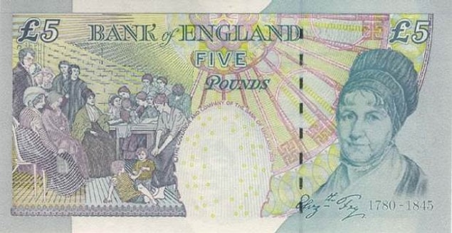 8. İngiliz Sterlini / Elizabeth Fry