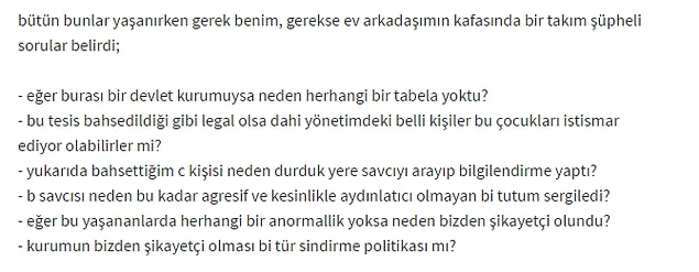 'Çocukları istismar ediyor olabilirler mi?'