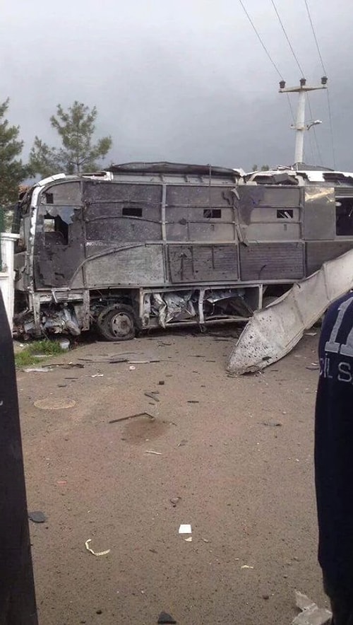 Patlamanın polis servisinde yarattığı hasar