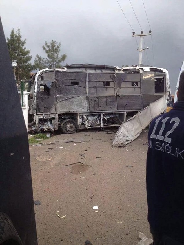 Patlamanın polis servisinde yarattığı hasar
