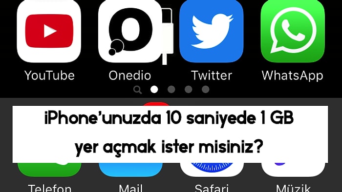 ''Saklama Alanı Dolu'' Uyarısı Almaktan Bıkmış iPhone Kullanıcıları Buraya: 10 Saniyede 1 GB Yer Açıyoruz!