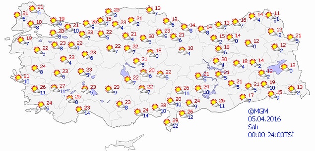 ÖNÜMÜZDEKİ 4 GÜN TÜRKİYE GENELİNDE HAVA