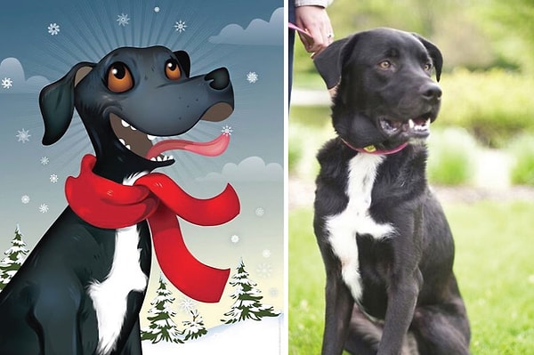 8. Полли любит играть в снегу