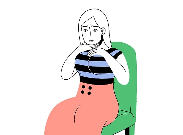 4. Когда надела чересчур облегающий бюстгальтер и начинаешь задыхаться от его давления на грудь