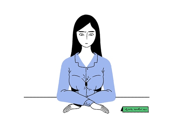 10. Пришла на важное собеседование? Твоей груди тоже надо выглянуть и посмотреть на менеджера по персоналу