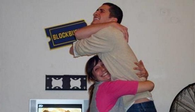 6. When you hug someone: