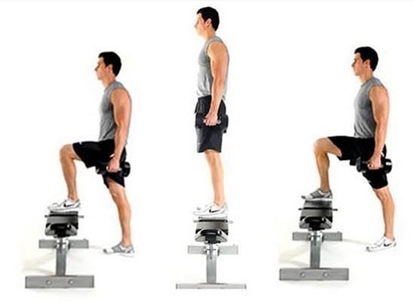 3. Начнем, пожалуй, с gluteus maximus: для этой группы мышц лучше степа пока еще ничего не придумали.