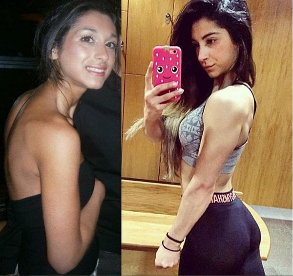 Eskiden bir anoreksiya hastası olan Nekonam, bugün Instagram'da binlerce takipçisi olan bir fitness modeli.