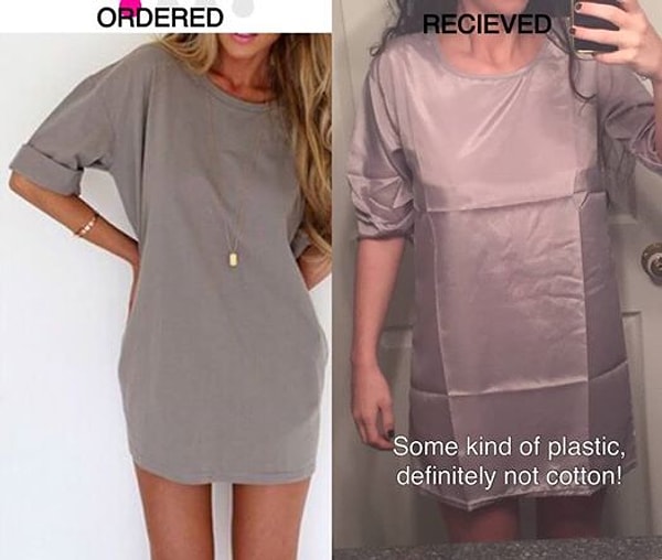 3. Заказывала платье, а получила мешок 😱