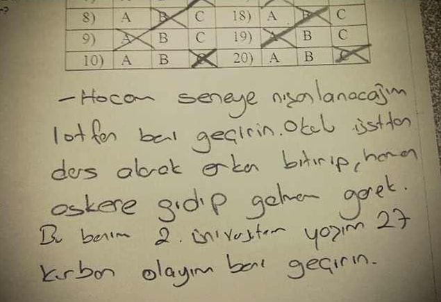 5. Lise ve Üniversite arasındaki "puan dilenme" farklılıkları.