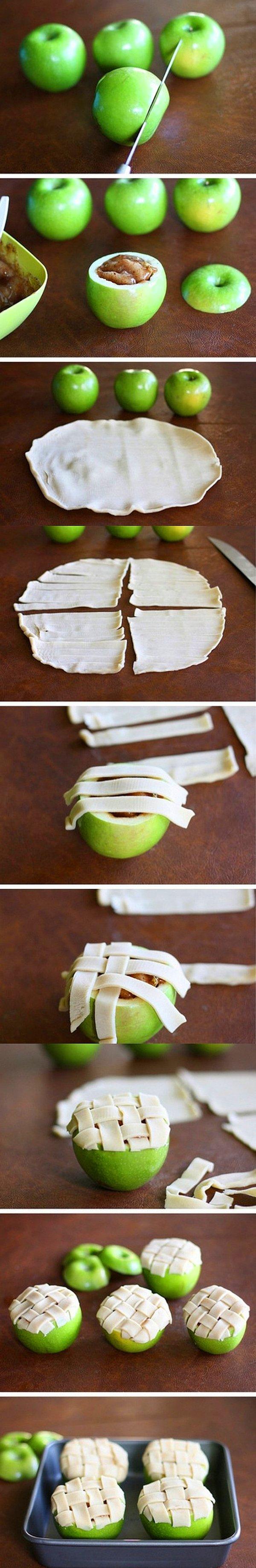 18. Elmalı paya yeni bir boyut kazandırmak için tek ihtiyacınız elma!