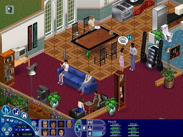 10. Efsane oyun Sims'in ilk versiyonu.