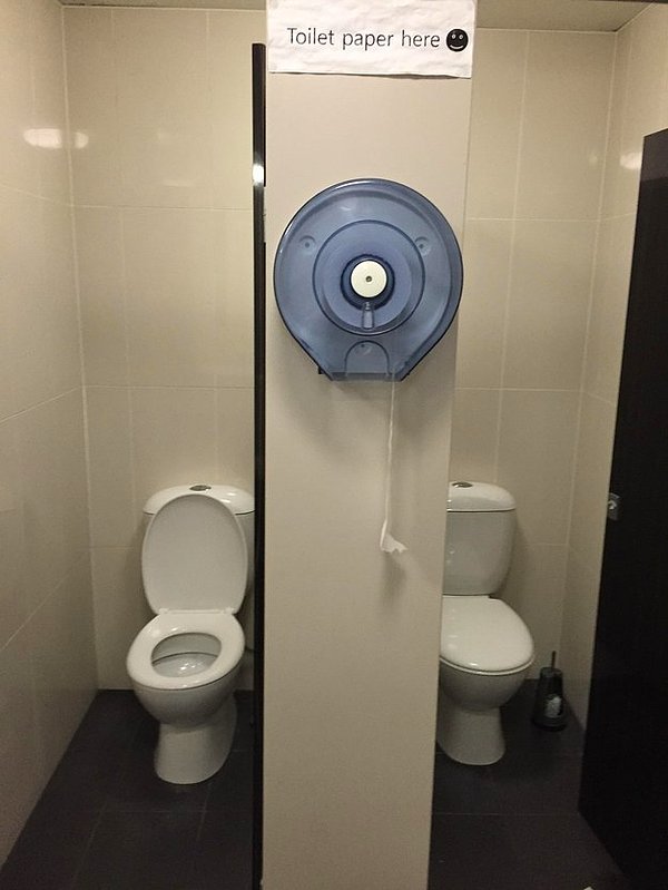 10. Ulaşamayacağınız yerlerde bulunan tuvalet kağıdı: