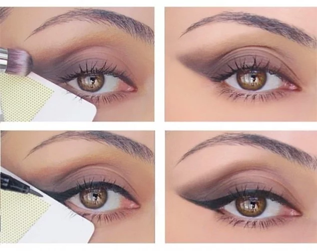 Even winged-eyes are every girl's daydream. Try using your credit card to achieve the perfect eyeliner.