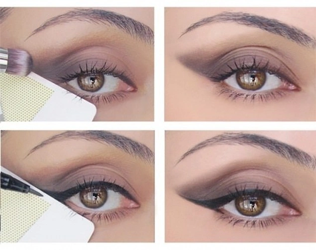 Even winged-eyes are every girl's daydream. Try using your credit card to achieve the perfect eyeliner.