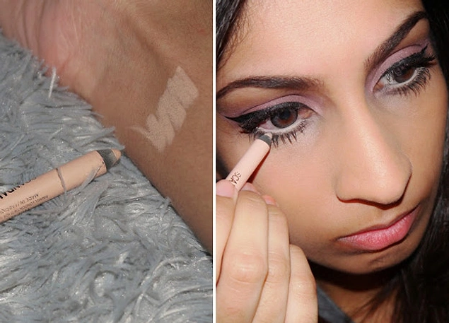 To make your eyes pop, try applying white or nude eyeliner inside your eyes.