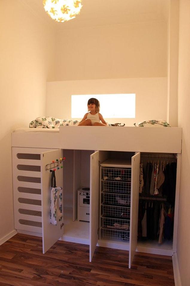 27. All inclusive room for your kid. You can make a few changes, and even fit a second one there!