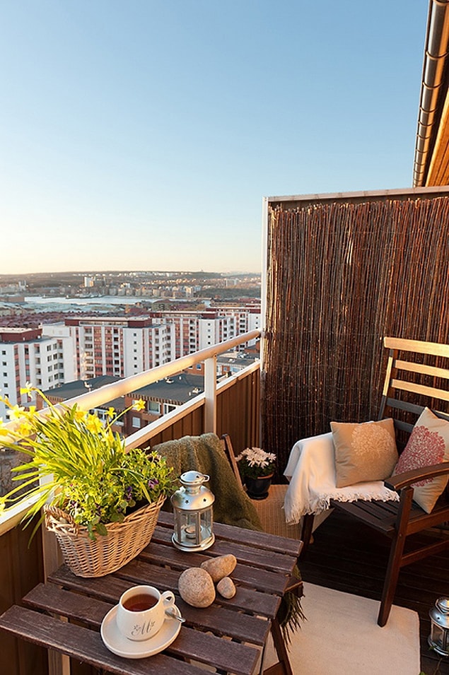 15. Eh bu kadar yorgunluktan sonra en güzeli balkon keyfine bir de kahve eklemek...