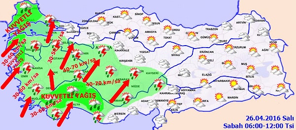 BÖLGELERİMİZDE HAVA