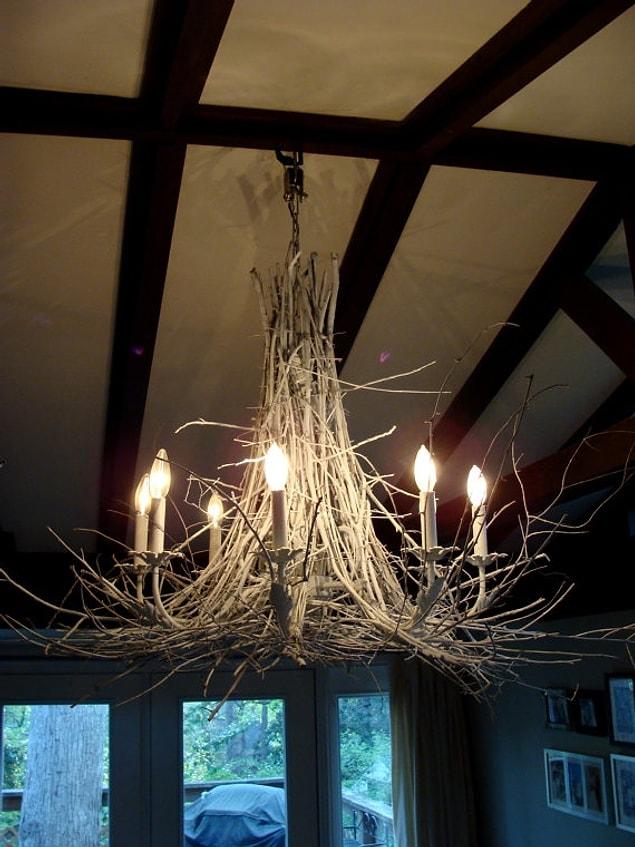 3. And what about this beautiful, organic chandelier?