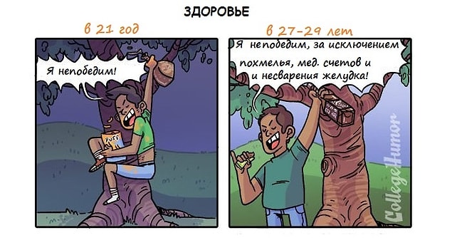 Правдивые комиксы: мы в 21 год vs. мы в 29 лет