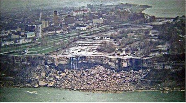 27. Niagara şelalesi yapılacak onarım çalışmaları için geçici olarak durduruluyor. (1969)
