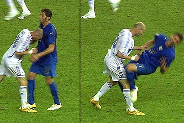 11. Zidane, Materazzi'ye henüz kafa atmamıştı.