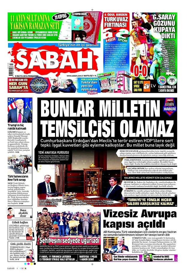 Gazetelerde Bugün | 5 Mayıs Perşembe
