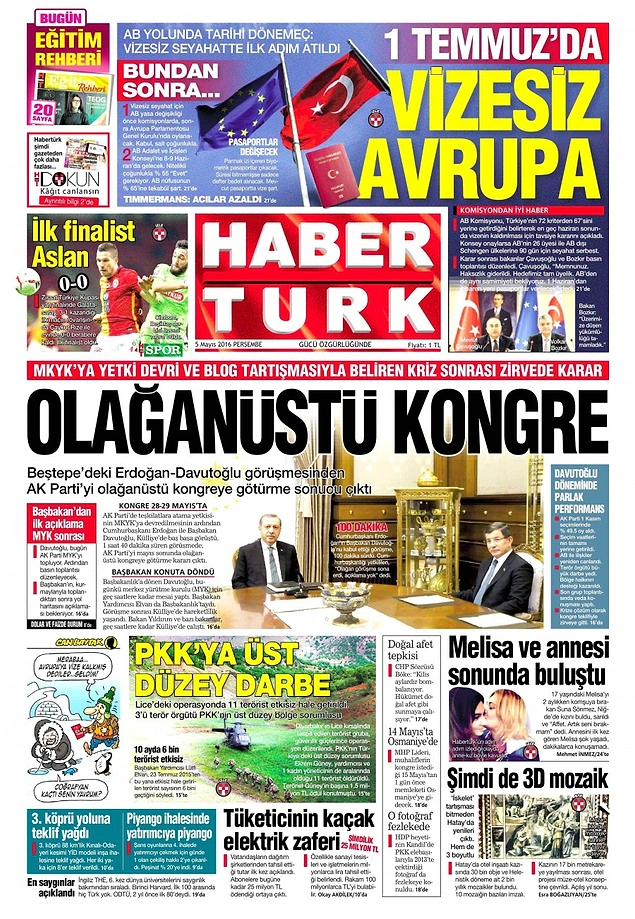Gazetelerde Bugün | 5 Mayıs Perşembe