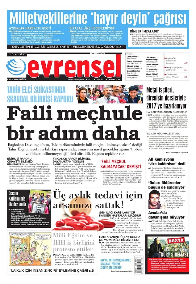 Gazetelerde Bugün | 5 Mayıs Perşembe
