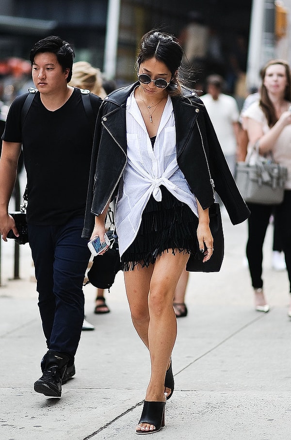 9. Другой вариант – одеть рубашку на платье, ...