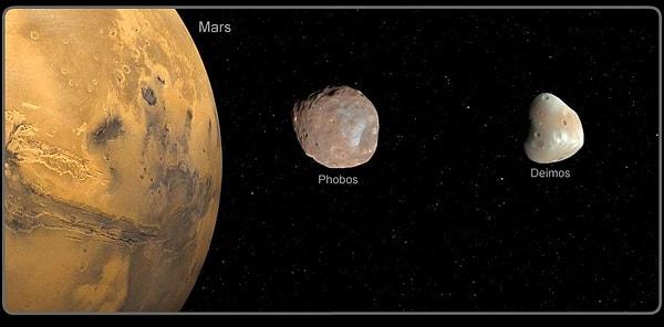 1. Mars'ın İki Uydusunun Olduğunun Keşfi