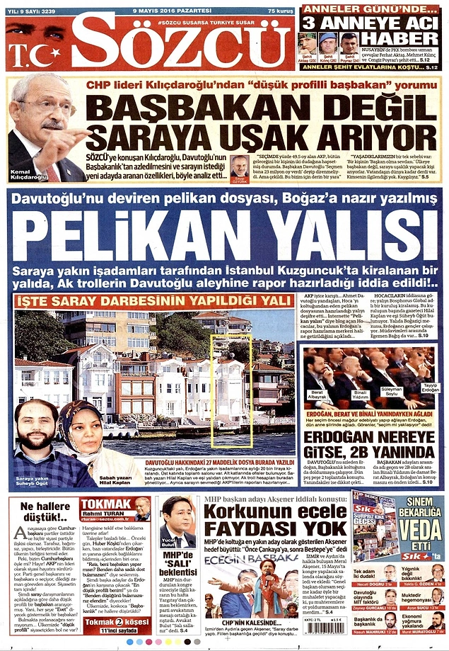 Gazetelerde Bugün | 9 Mayıs Pazartesi