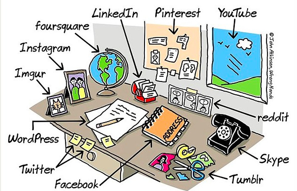 16 комиксов с современным юмором от Джона Аткинсона