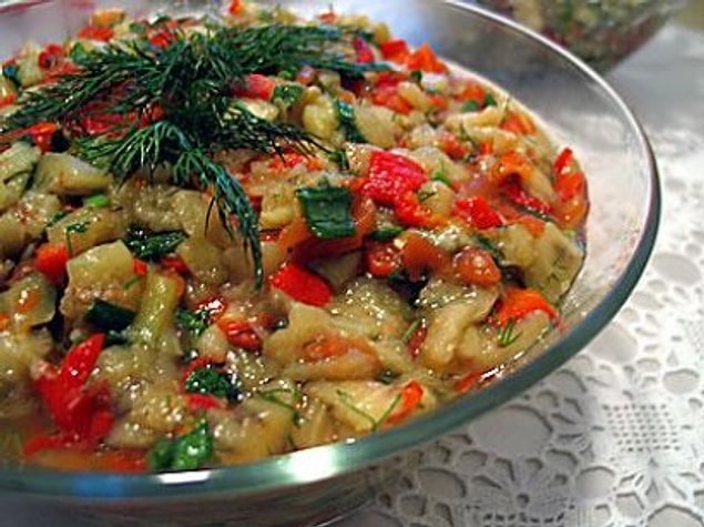 3. Patlıcan ve biber közlemeleri